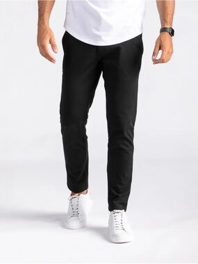 BYLT Basics Black Slim Performance Chinos